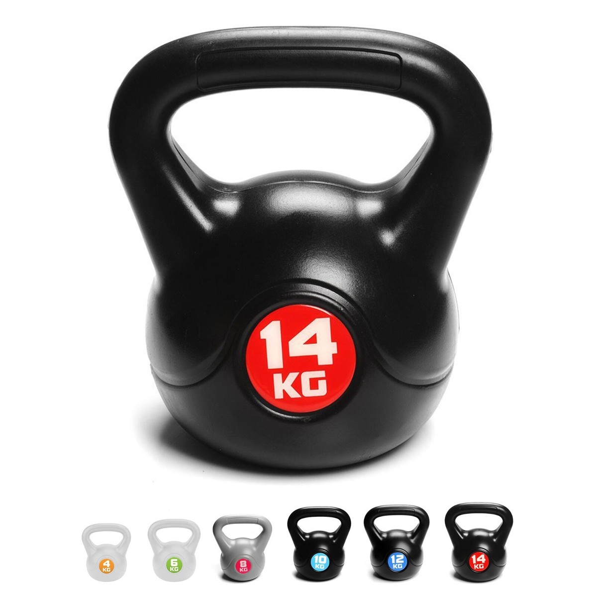Pesa kettlebell pesas pesas entrenamiento 8-14 kg mancuerna corta gimnasio pesas kettlebell
