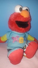 ABC ELMO Sesame Street Plush Doll Hasbro Toy 13" No Sound