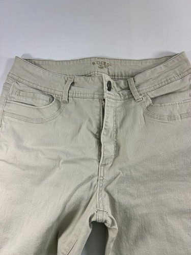 Riders by Lee Off White Jeans Womens Size 14 Petite Stretch Straight Leg - Picture 3 of 6