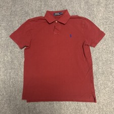 Ralph Lauren POLO Shirt Men's Custom Slim Fit Short Sleeve Cotton size Medium