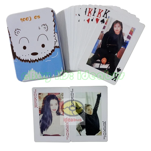 Hongkong actress 王祖贤 Joey Wong with Iron Box Deck 54 cards Playing card/Poker