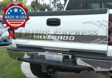 1999-2006 Chevy Silverado Tailgate Trim Molding Outline Stainless Steel Accent 1999-2006 Chevy Silverado Tailgate Trim Molding Outline Stainless Steel Accent