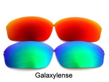 Galaxy Replacement Lenses For Oakley Half Wire 2.0 Sunglasses Green/Red