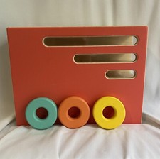 Lovevery Count and Slide Ring Chute Wooden Montessori Toy with 3 Rings