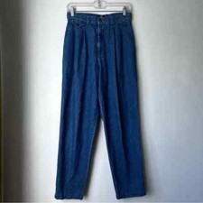 Vintage 90s Lee Casuals Denim Trouser Style Tapered Leg Jeans 8 Petite