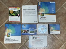 100 Genuine Microsoft Office XP Professional Full Version 2002 2 Disc  Webroot