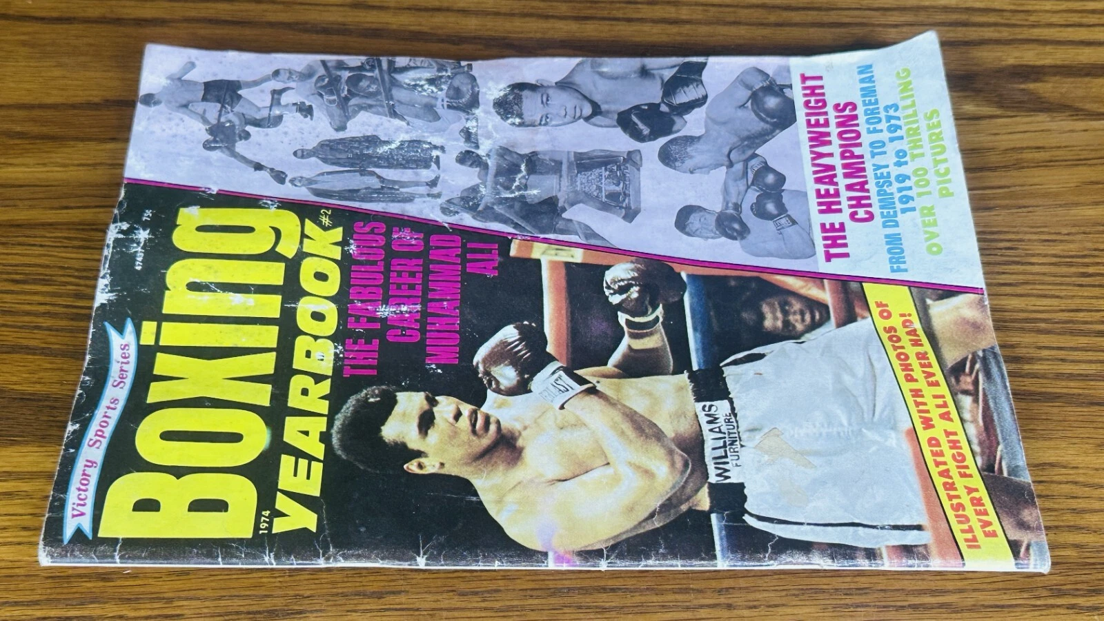 BOXING YEARBOOK 1974 MAGAZINE MUHAMMAD ALI George Foreman Jack Dempsey Joe Louis - 画像2/7