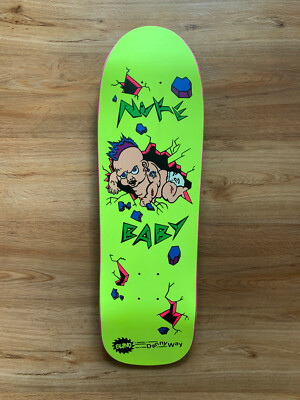 Blind Skateboards Danny Way Nuke Baby Neon Green Oldschool Reissue Deck