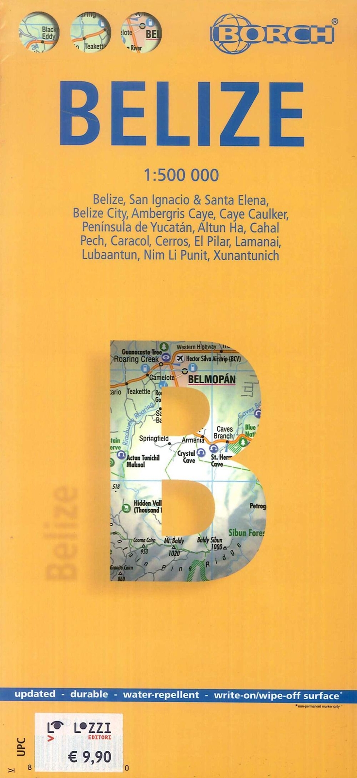 Thumbnail - Belize 1:500 000 | (land-)karte | Borch Maps | 2 S. | Deutsch | 2008
