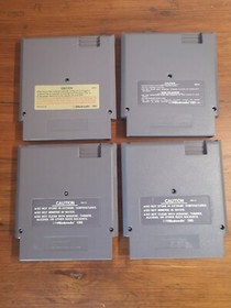 4 LOT NES games Dragon Warrior Muppet Adventure Street Fighter Mario/Duck Hunt