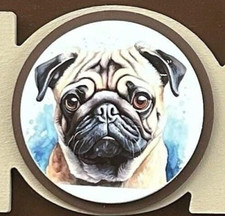 PUG Dog "HOME" 3D HUGE Wood Decor Sign - Show your Love for your Family Dog NEW