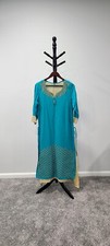 Beautiful, teal-colored Indian/Pakistani Kurti