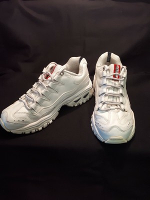 skechers womens white runners
