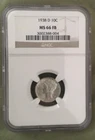 1938-D Silver Mercury Dime NGC MS 66 FB Full Bands