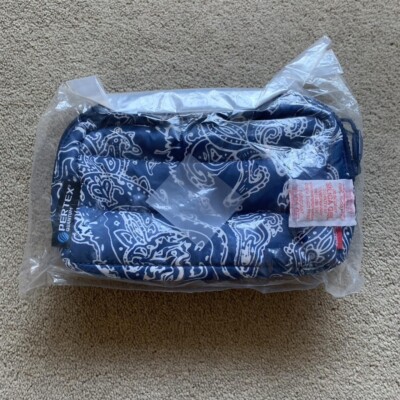 supreme Puffer Pouch Blue Paisley Supreme Puffer Side Bag Blue