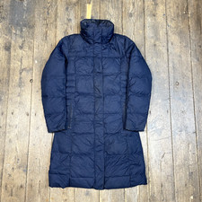 Patagonia Puffer Jacket Down Feather Outdoor Parka Coat, Navy, Womens Xs
