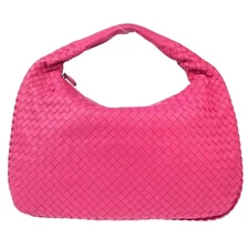 Bottega Veneta Pink Intrecciato Hobo Handbag BO3278169J 164751
