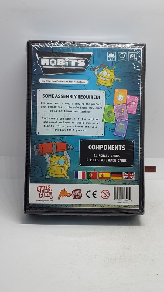 Robits Card Game Age 10+ Quick Simple Fun Games Robot Themed Family ...