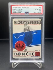 2019 Panini Donruss Luka Doncic Craftsmen #7 Mavericks PSA 10