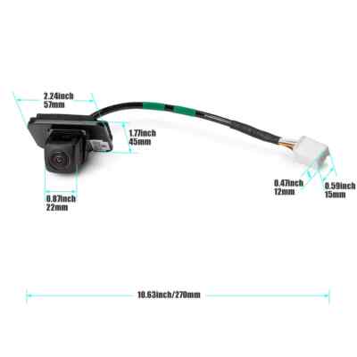 OEM Rear View Backup Camera For 2014-2017 Honda Accord 2.4L & 3.5L (Part #39530-T2A-U21) 14 thumbnail image