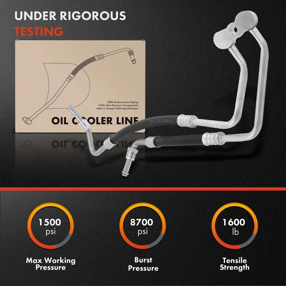 Conjunto de manguera de enfriador de aceite de motor para Chevrolet S10 Blazer GMC S15 Jimmy Sonoma Foto 3 de 4