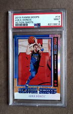 2019-20 Panini NBA Hoops Luka Doncic Action Shots Insert #14 ~ PSA 9 Mint