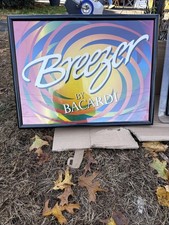 Bacardi Breezer  Vintage Light Up  Sign bacardi vintage 90's bar sign retro