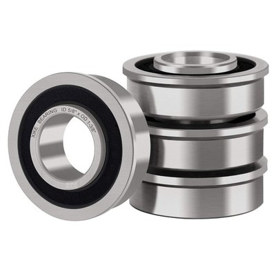 4 Pack Flanged Ball Bearing Id 5/8'' X Od1-3/8'' Lawn Mower Wheelbarrows Wheel NE