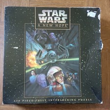 STAR WARS A NEW HOPE 55O pc JIGSAW PUZZLE 1995 FACTORY SEALED MB 4498-1