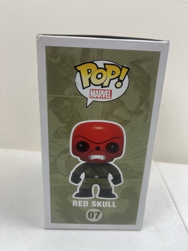 Funko Pop! Marvel #07 Calavera Roja Abovedada/Retirada Raro Nuevo - Imagen 3 de 6