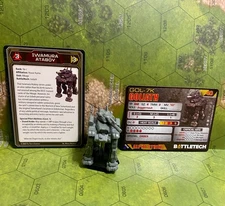 Battletech Goliath from inner sphere Assault with Aloha strike cards