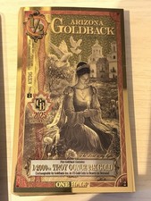 1 X Arizona 1/2 Goldback 1/2000 24kt Gold Note