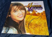 Miley Cyrus Signed Vinyl Album Hannah Montana The Movie With Proof