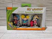 Penn Plax Hey Arnold Aquarium Ornaments Nickelodeon 3 pk Figurines