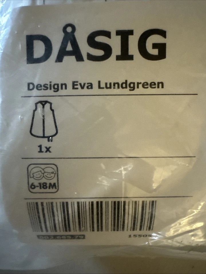 Nuevo saco de dormir manta portátil Ikea Dasig, 6-18 meses Foto 2 de 4