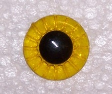 Plastic Animal Eyes 14mm Veined Cut Yellow Lot of 100 Metal Washers