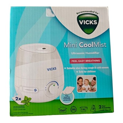 Vicks Mini Cool Mist Ultraschall Luftbefeuchter VUL525E1V1 1,6L Originalverpackt Sehr guter Zustand