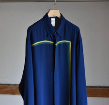 Gianni Versace 90s Silk Shirt Vintage Baroque Style Made in Italy Size L