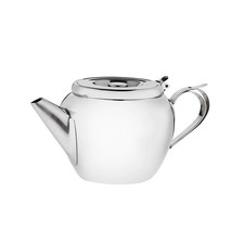 Browne 515152 12 oz Stainless Steel Teapot with Strainer