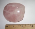 2.4" x 2" POLISHED NATURAL FREE FORM ROSE QUARTZ CRYSTAL STONE MINERAL ~ 164.6g — photo 3