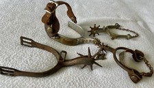 Lot Collection 4 Old Vintage &Antique Cowboy Western Buckaroo Horse SPURS~NO RES