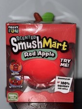 Crazy Fun Smush Mart Red Apple Scented Squishy Viral Jumbo Squeeze Toy NIB