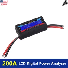 200A DC Digital Monitor LCD Volt Amp Meter Analyzer For RC Battery Solar Power