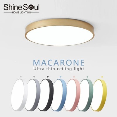 Nordic Macaron LED Deckenleuchte Modern Minimal Raumlampe