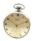 1940s Mint Condition Slim Dress  ZENITH Gents Pocket Watch SERVICED GWO Antique