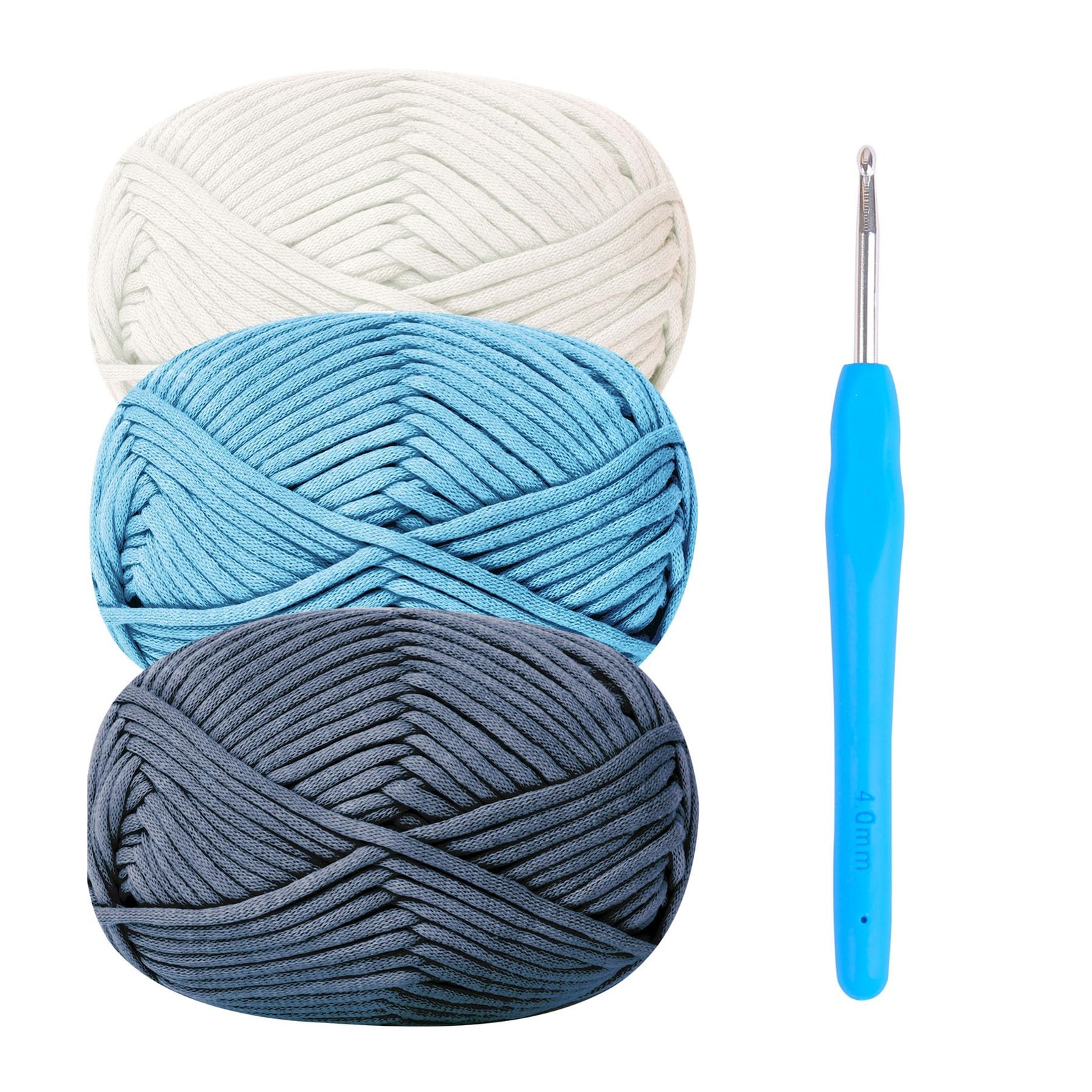 Fil en coton épais pour débutants - 3 x 50 g de fil Amigurumi de coton