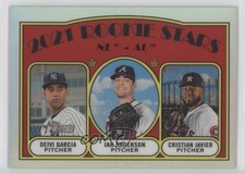 2021 Heritage Rookie Stars Chrome Refractor 87/572 Ian Anderson Deivi Garcia qf6