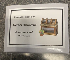 Conservatory Greenhouse PHB Porcelain Hinged Box by Midwest of Cannon Falls