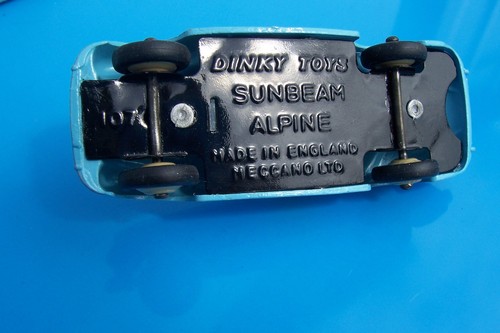 Dinky Toys SUNBEAM ALPINE Competition 107 - model collector, gift, display. d#3 - Picture 6 of 8