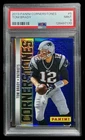 2013 panini prizm #5 tom brady; hot box blue SP cornerstones prizms PSA 9